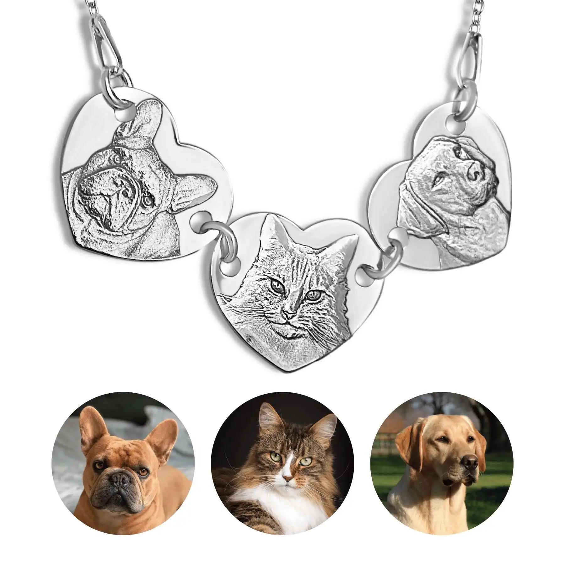 Triple Pendant in 925 Sterling Silver