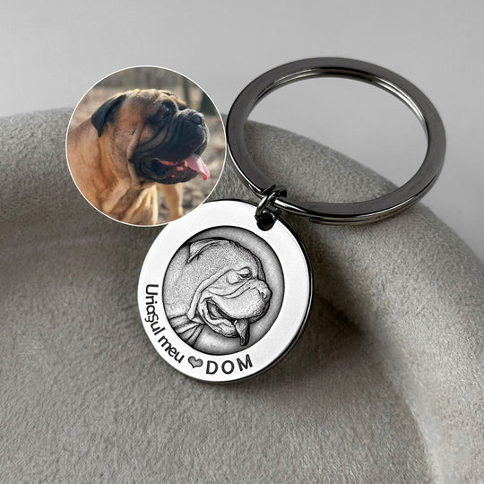 Runder Schlüsselanhänger „Kleiner Funke“