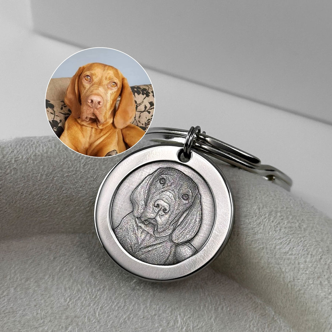 Runder Schlüsselanhänger „Kleiner Funke“