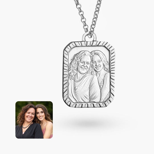 Anhänger mit Goldrahmen, 925 Silber