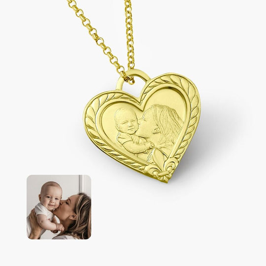 Ornamentaler Herzanhänger, 925 Silber