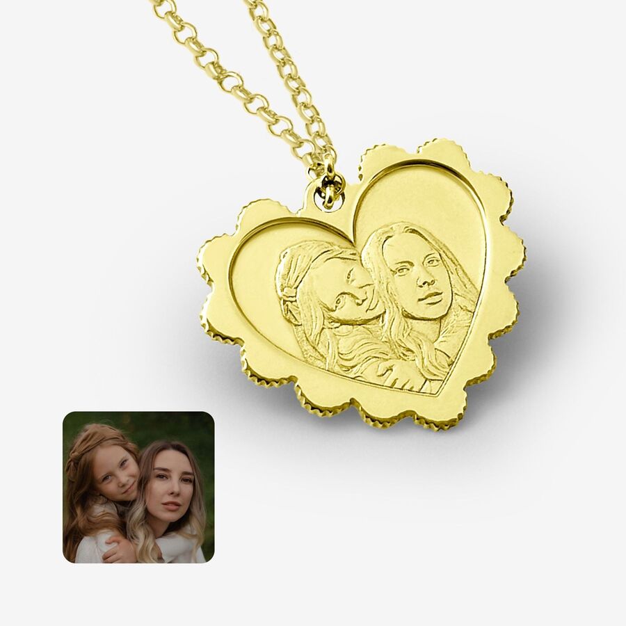 Dekorativer Herzanhänger, 925 Silber