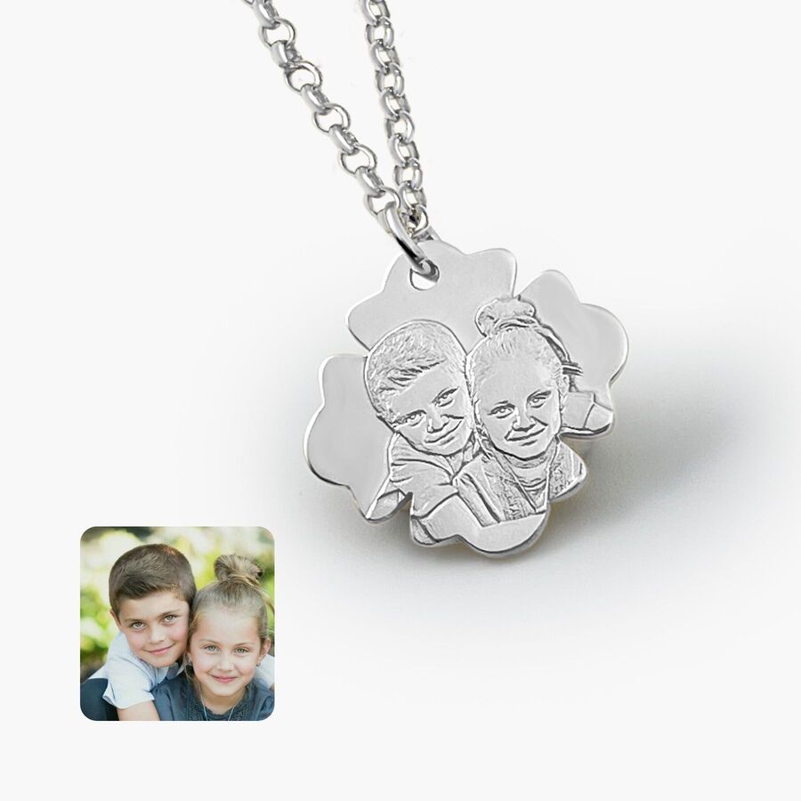 Anhänger mit geschwungenem Rand, 925 Silber