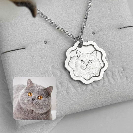 Anhänger mit Wellenrahmen, 925 Silber