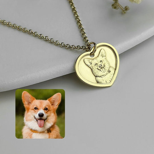 Herz-Anhänger mit klassischem Rahmen, 925 Silber