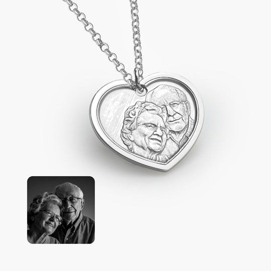 Herzförmiger Anhänger, 925 Silber