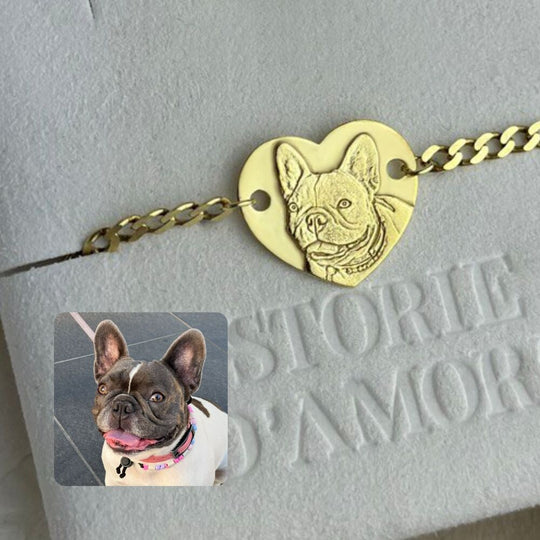 Armband mit Herz an Kette, 925 Silber