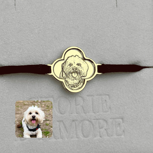 Armband mit Kleeblatt-Charm, 925 Silber