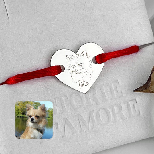 HerzanhÀnger Armband, Sterlingsilber 925