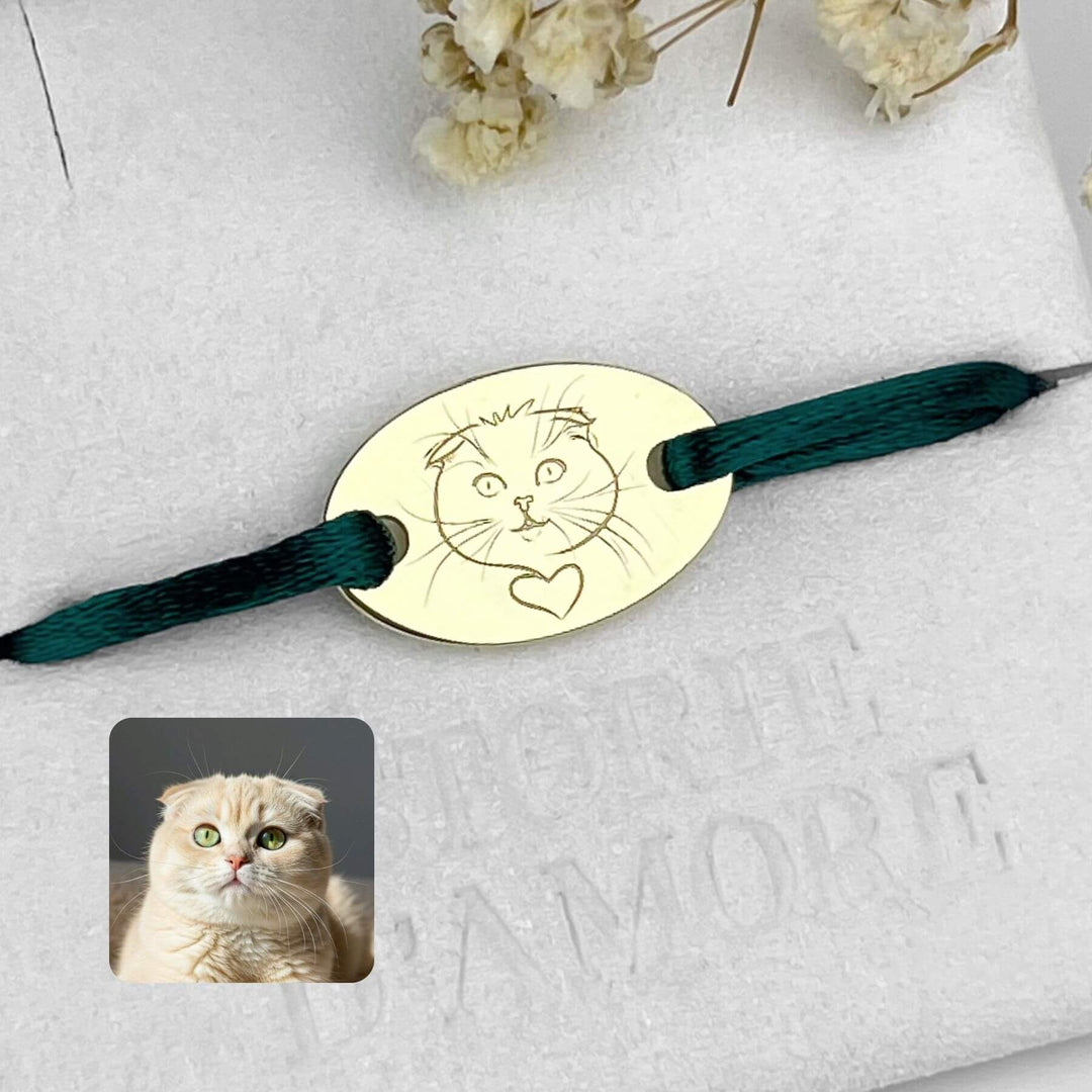 Oval Graviertes Armband, Sterlingsilber 925