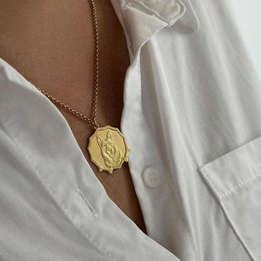 Anhänger in Medaillenform, 925 Silber