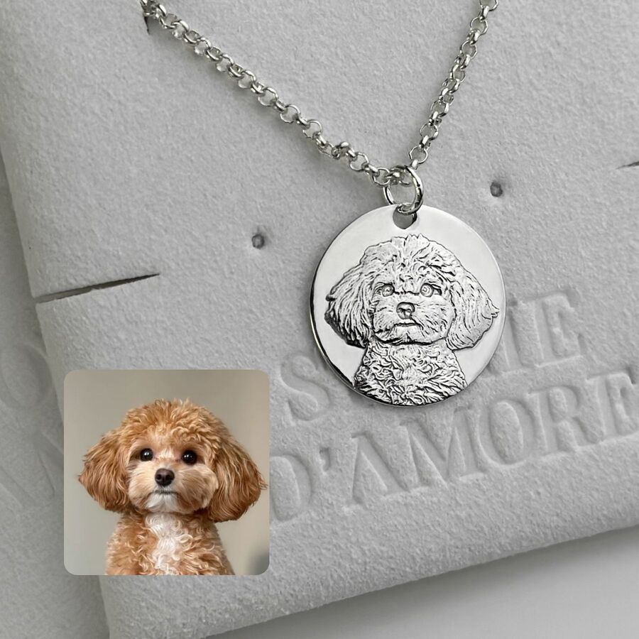 Round Pendant, 925 Silver