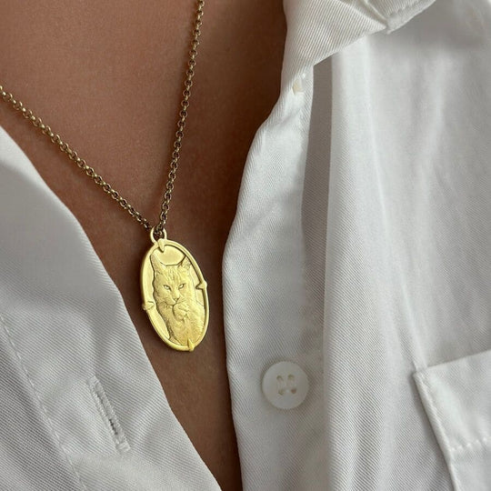 Oval-Anhänger mit Muster, 925 Silber