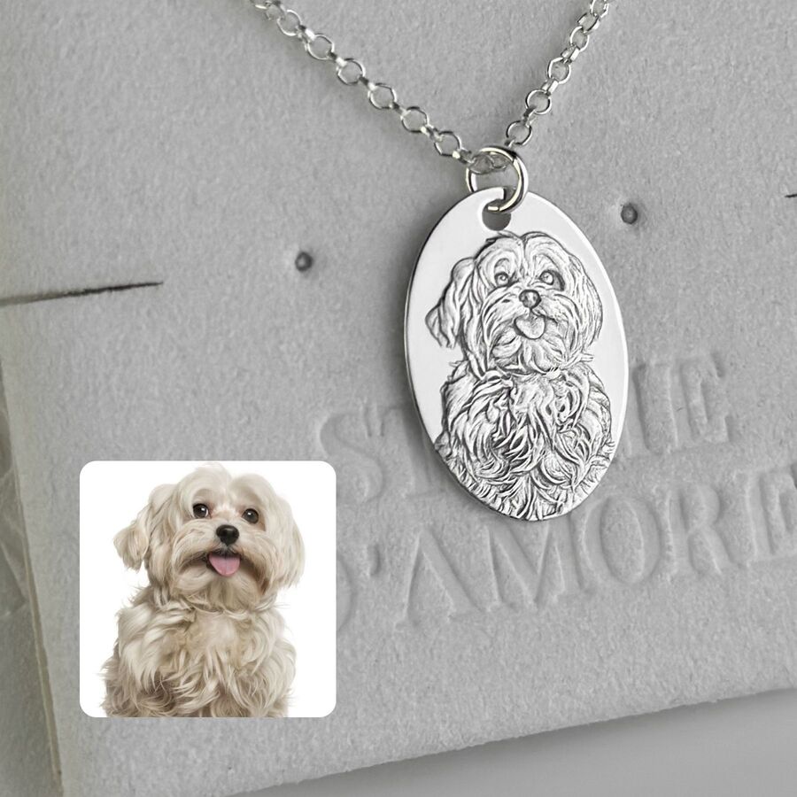 Oval Pendant, 925 Sterling Silver