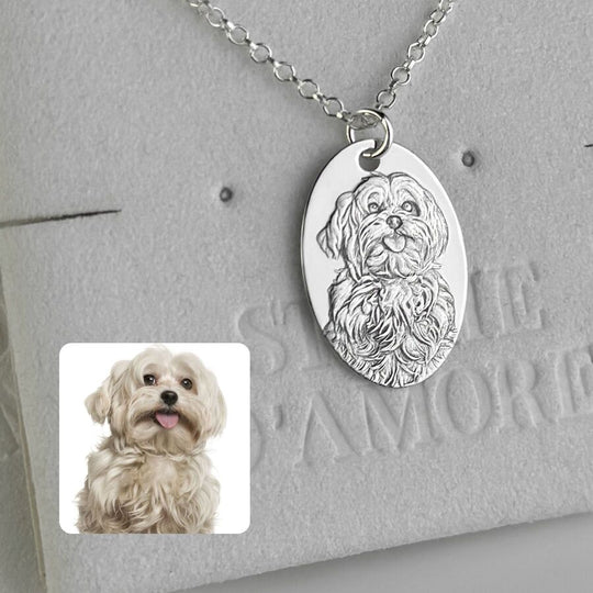 Oval Pendant, 925 Sterling Silver