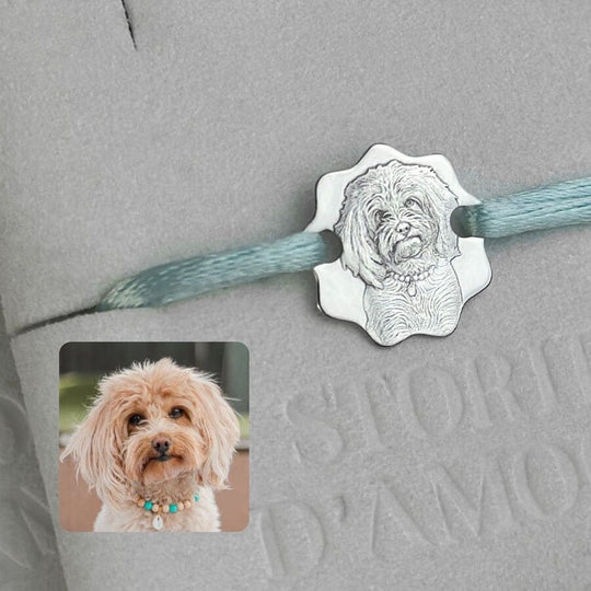 Armband mit Blumenanhänger, 925 Silber