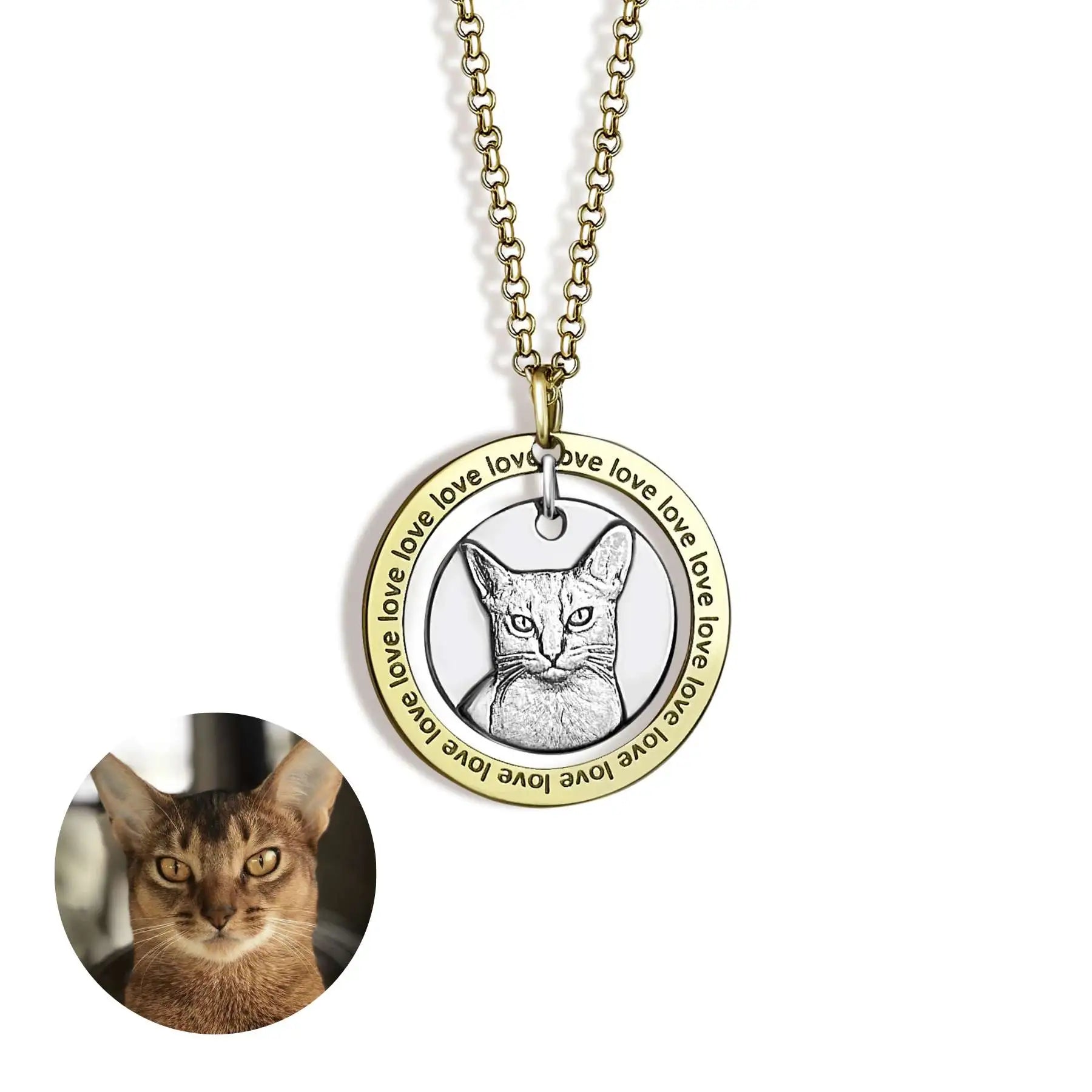 Circle Pendant, 925 Silver