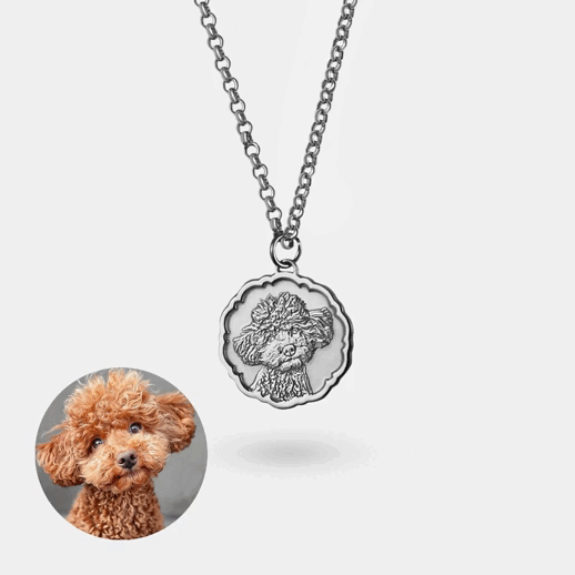 Decorative round Pendant, 925 Silver