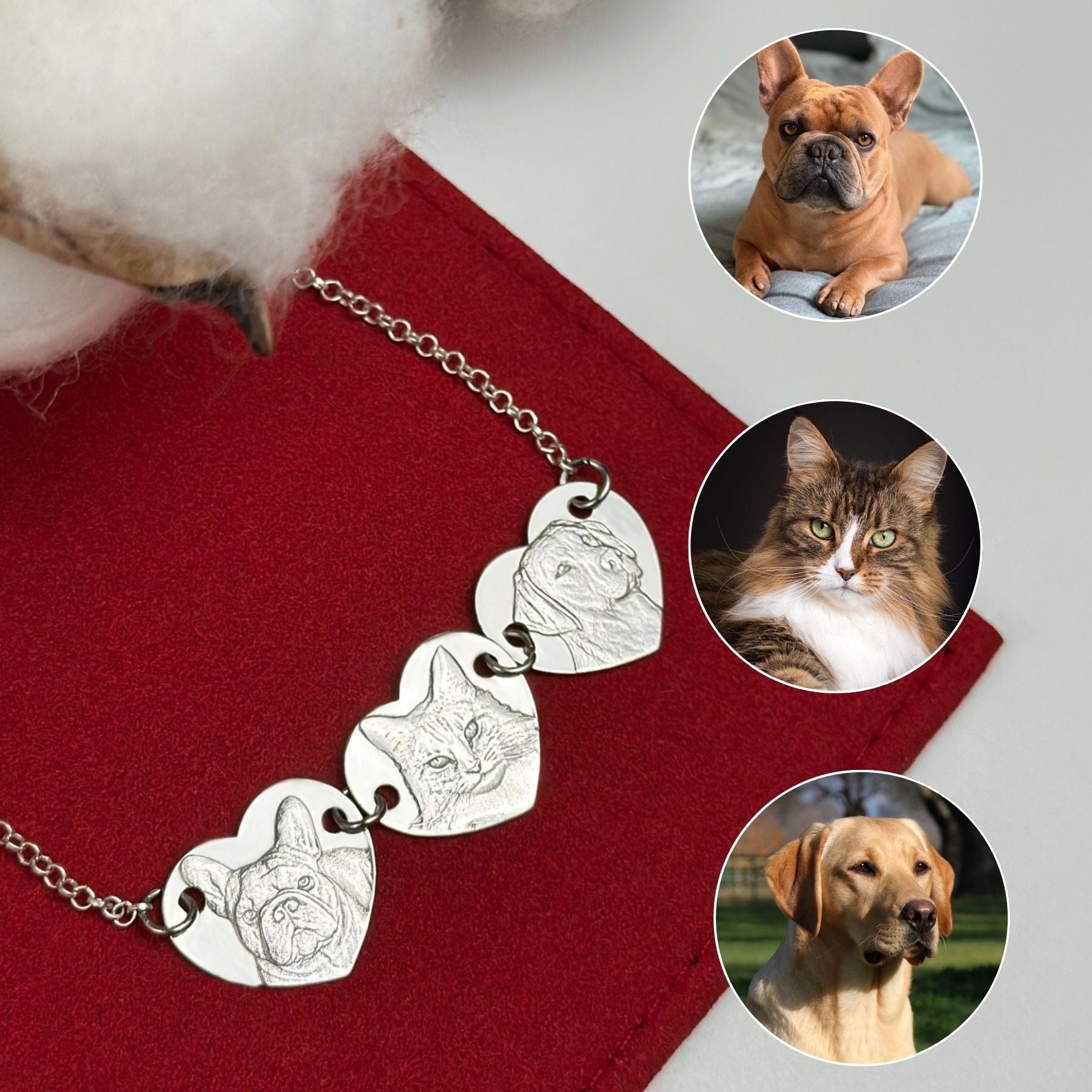 Triple Pendant in 925 Sterling Silver