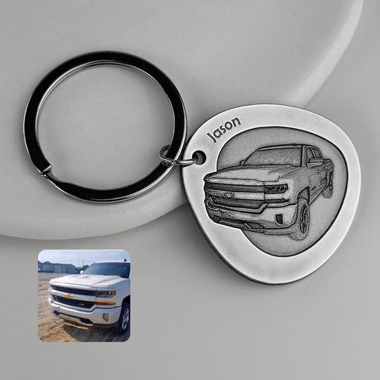 Personalisierter Tropfen-Schlüsselanhänger