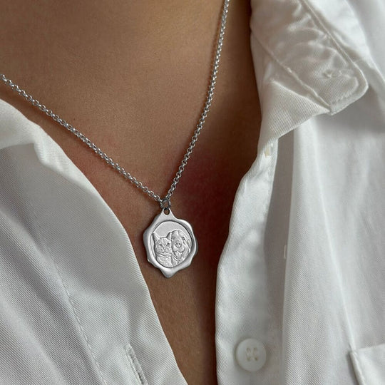 Siegel-Anhänger, 925 Silber