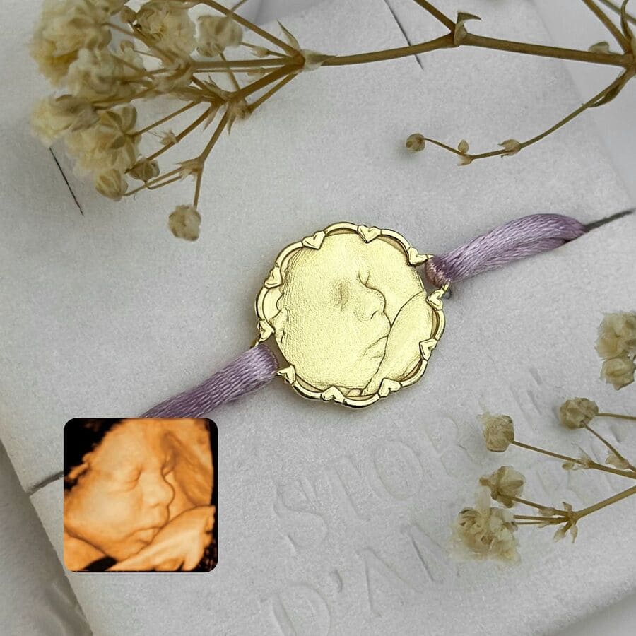 Ornamentaler runder Anhänger, 925 Silber