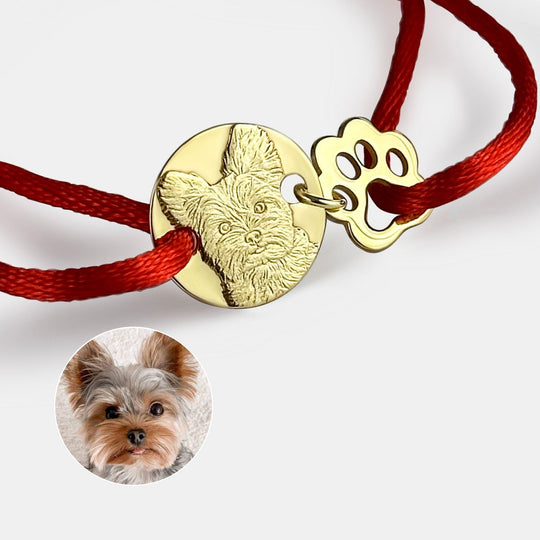 Round & Paw Charm Bracelet, 925 Silver