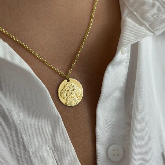 Klassischer Rund-Anhänger, 925 Silber