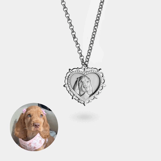 Filigree Heart Pendant, 925 Silver