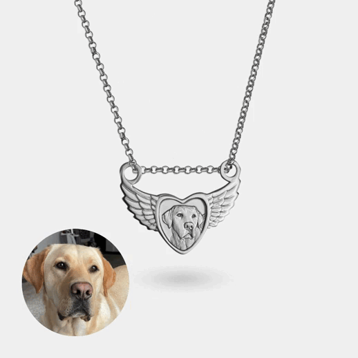 Angel heart Pendant, 925 Silver
