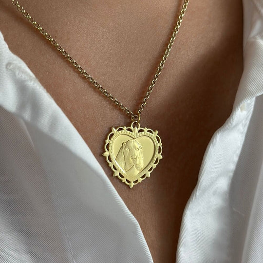 Filigree Heart Pendant, 925 Silver