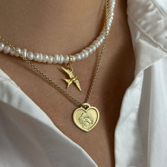 Heart-Shaped Pendant, 925 Silver