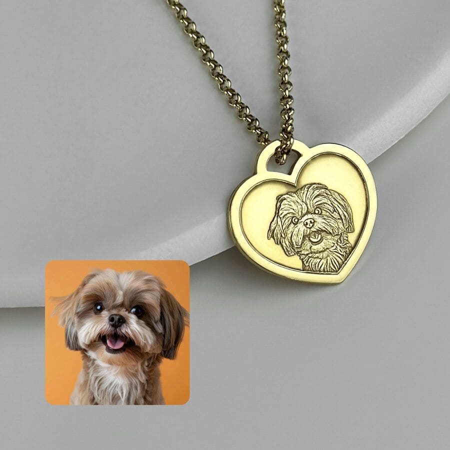 Heart-Shaped Pendant, 925 Silver