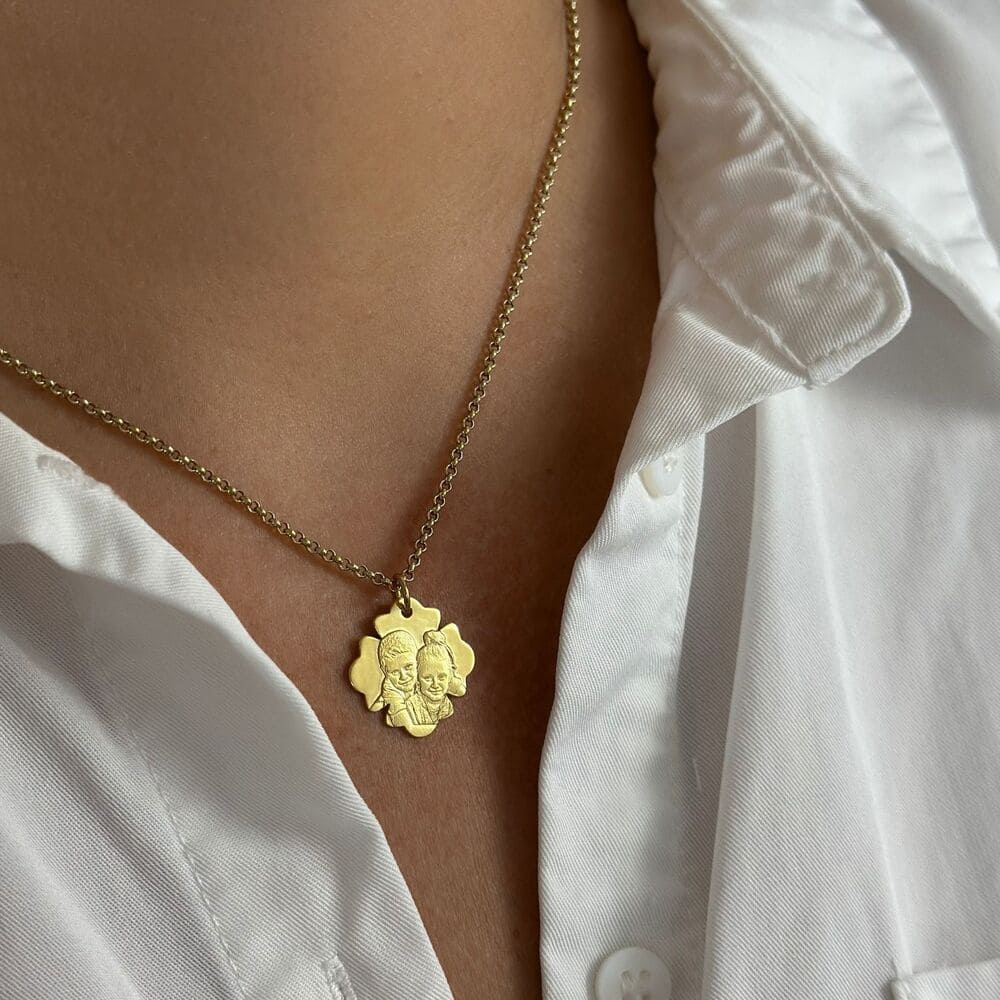 Anhänger mit geschwungenem Rand, 925 Silber