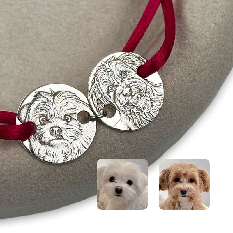 Armband mit zwei Charms, 925 Silber