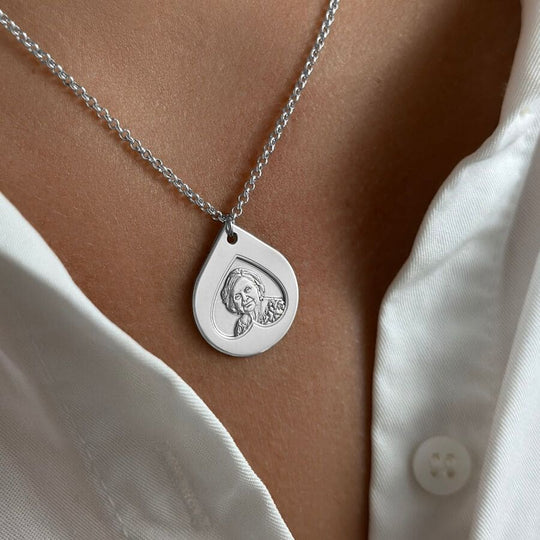 Tropfenanhänger, 925 Silber