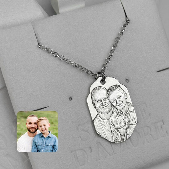 Anhänger in geschwungener Rechteckform, 925 Silber