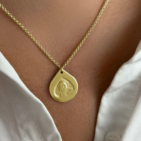 Tropfenanhänger, 925 Silber