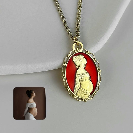 Ovaler Anhänger im Vintage-Stil, 925 Silber