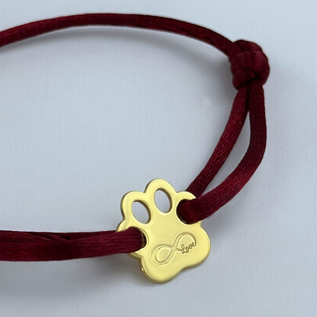 Armband mit Pfote, 925 Silber