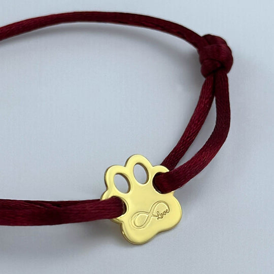 Armband mit Pfote, 925 Silber