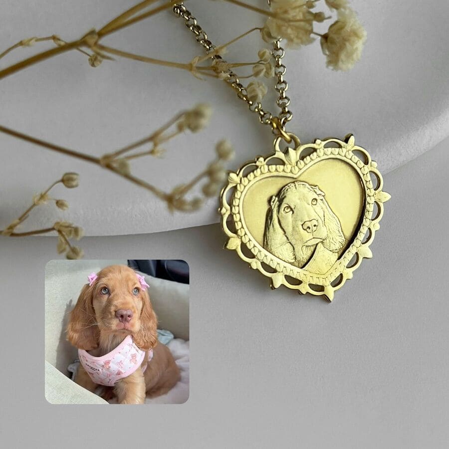 Filigree Heart Pendant, 925 Silver