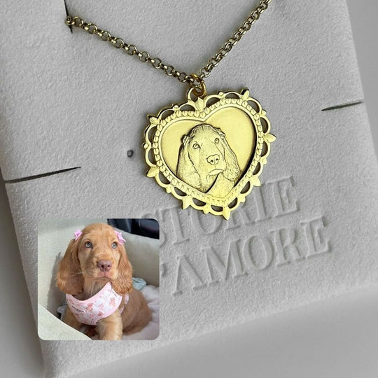 Filigree Heart Pendant, 925 Silver