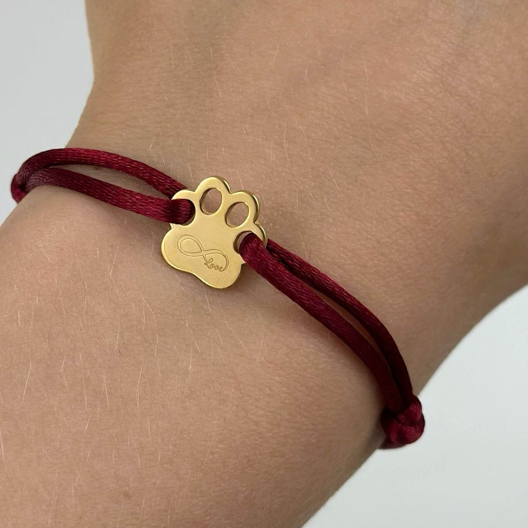 Armband mit Pfote, 925 Silber