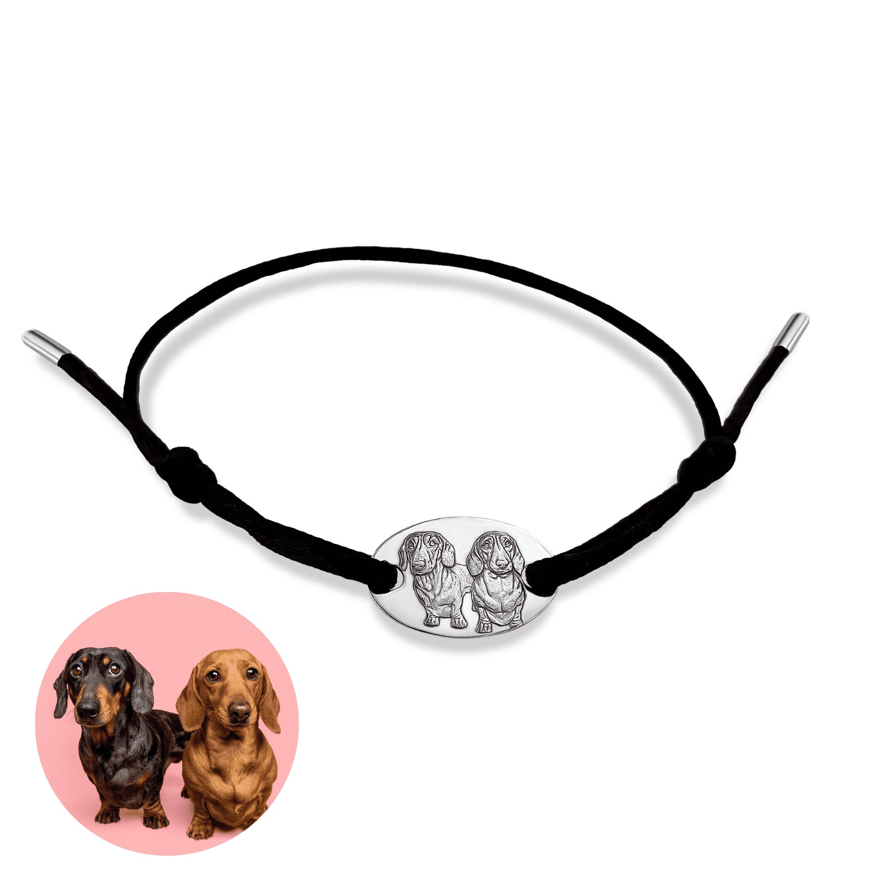 Big Oval Bracelet, 925 Silver