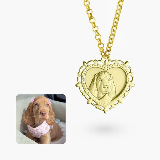 Filigree Heart Pendant, 925 Silver