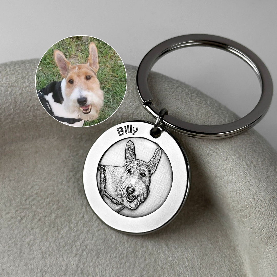 Runder Schlüsselanhänger „Kleiner Funke“