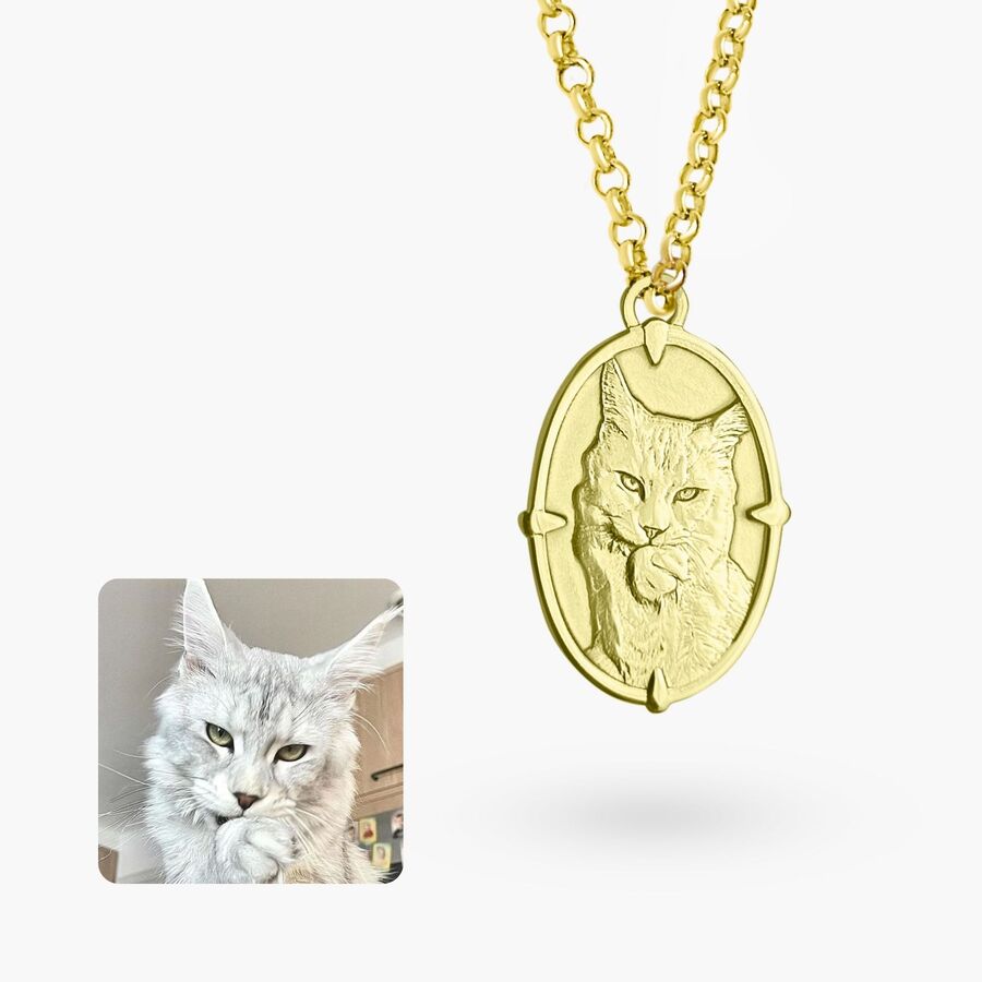 Oval-Anhänger mit Muster, 925 Silber