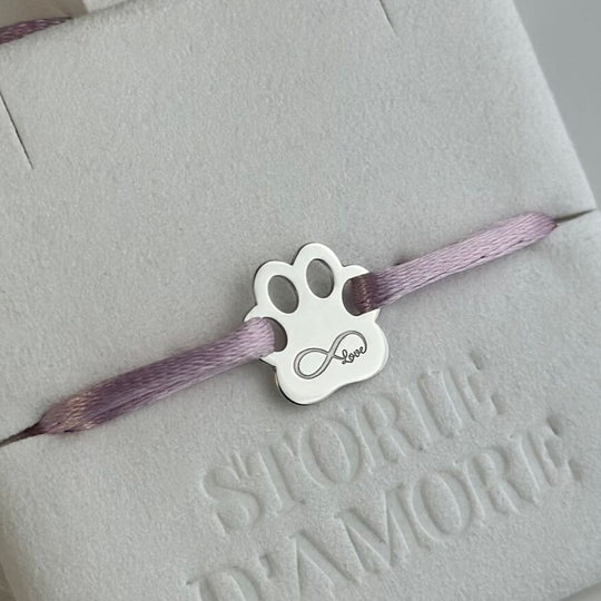 Armband mit Pfote, 925 Silber