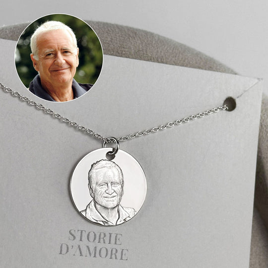 Runder Anhänger, 925 Silber